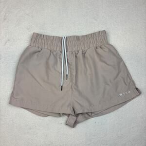 Anthropologie WILO The Label Lined Running Short Women's M Gray Workout Gym